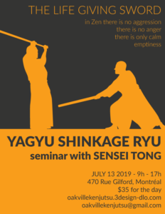 Yagyu Shinkage Ryu seminar with Sensei Tong @ Église de Jésus-Christ des Saints des Derniers Jours
